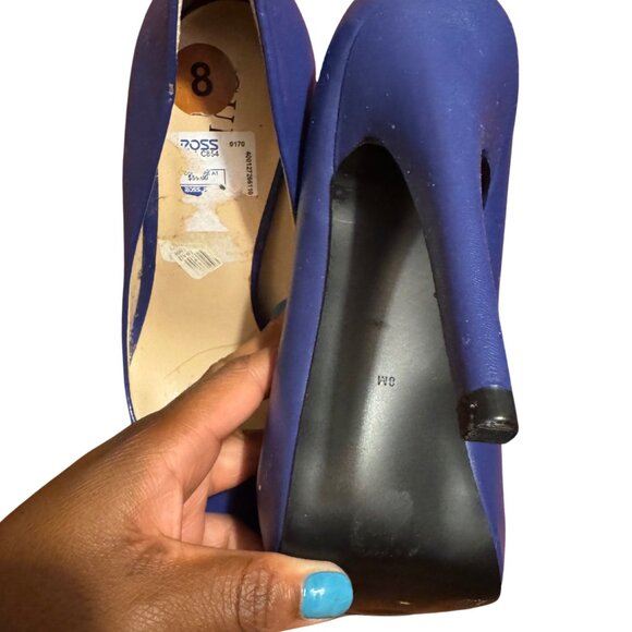 Guess Blue Heels Size 8 - Picture 3 of 4